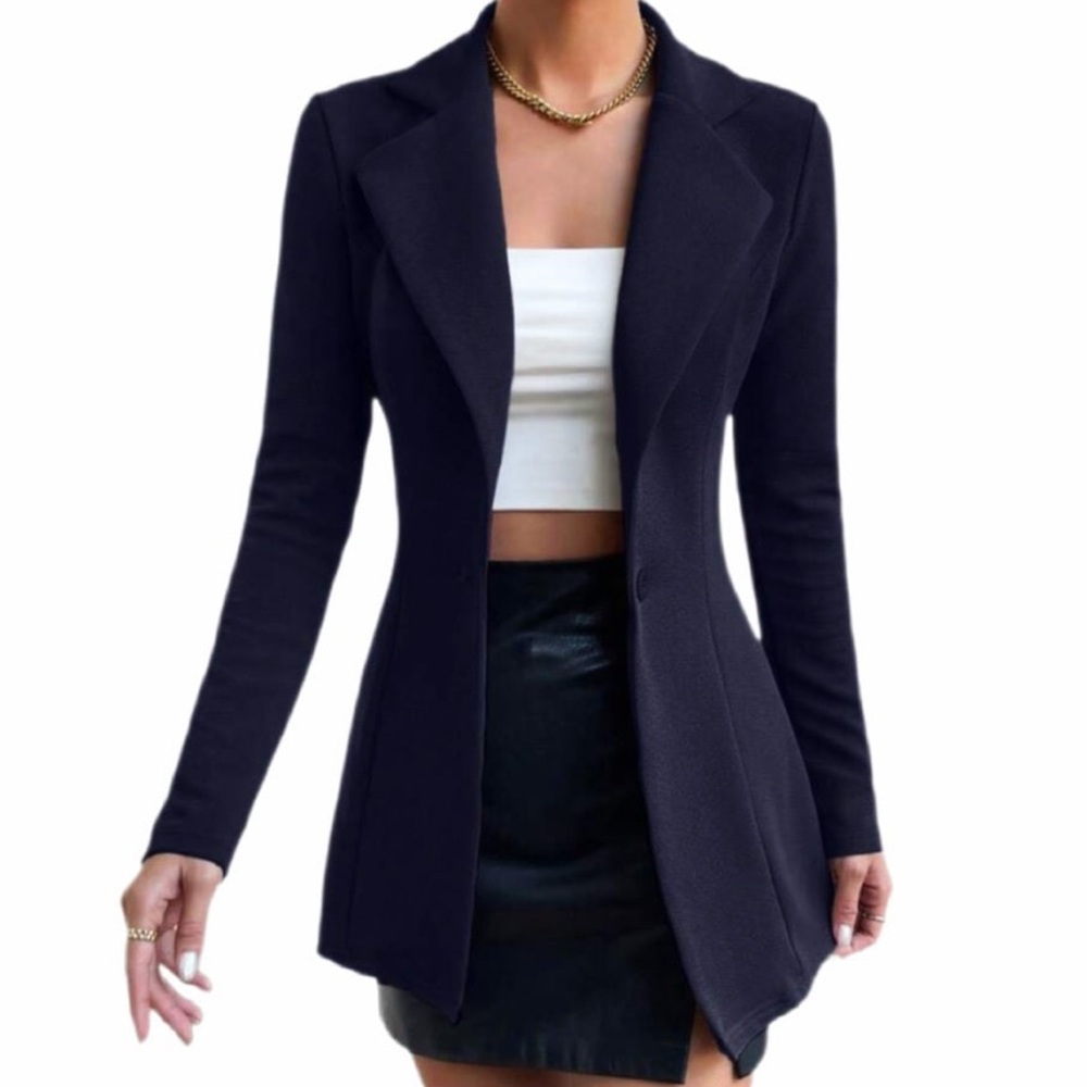 Elegant Navy Women's Blazer